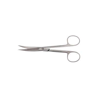 Picture of Surgical Instrument Blunt/Sharp Curved Stainless Steel Dressing Scissor (5 Inch)