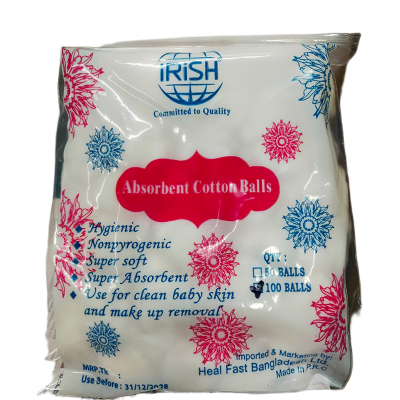 Picture of Baby Sterilized Cotton Ball 100 Pcs - White