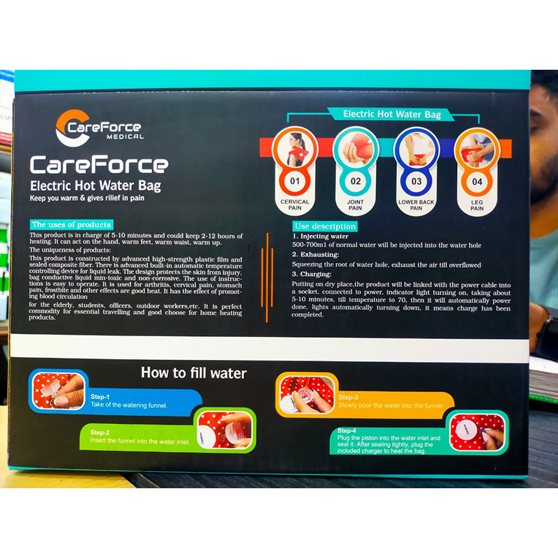 Picture of Careforce Electric Hot Water Bag Pain Remover (Guarantee 2 Year)