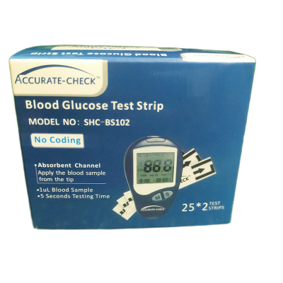 Picture of ACCURATE-CHECK  Blood Glucose Test Strip 25+25=50 strip
