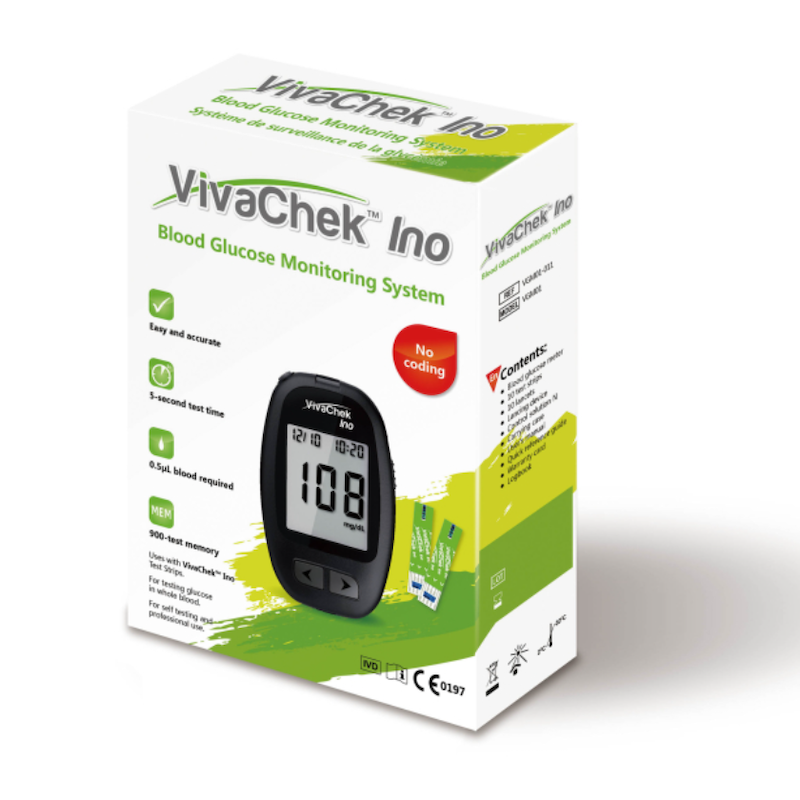 Picture of VivaChek Ino Glucose Monitoring System with 10 strip