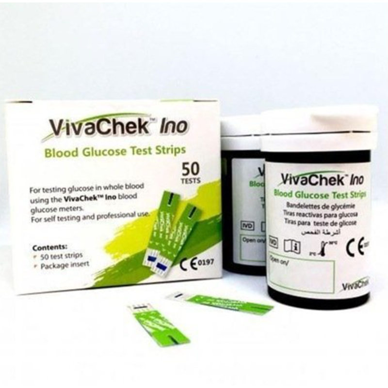 Picture of VivaChek Ino Blood Glucose 50 Test Strips