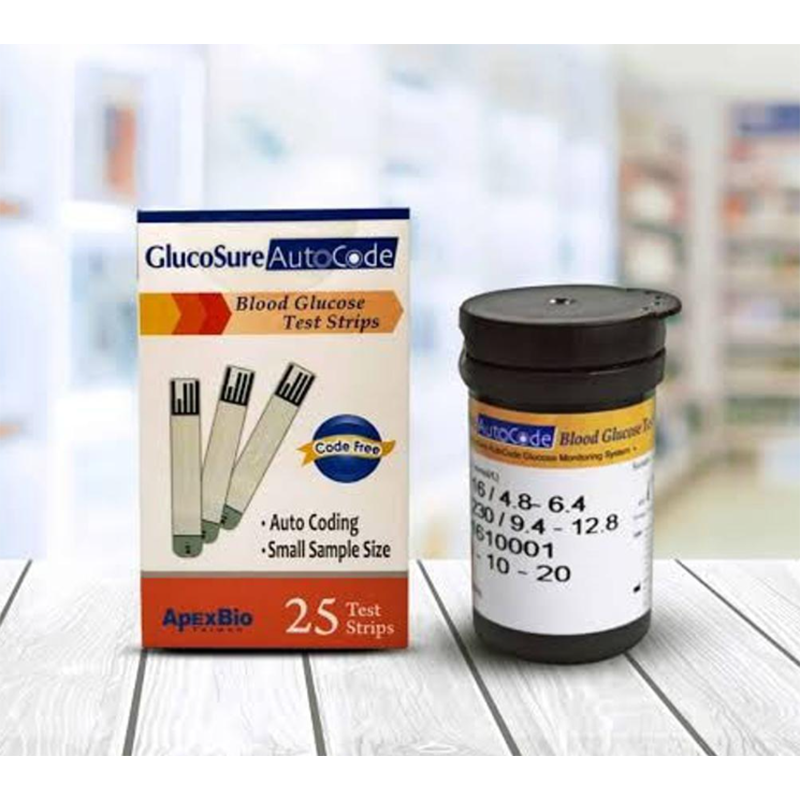 Picture of GlucoSure Auto code Glucose Test Strips _25 strips