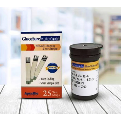 Picture of GlucoSure Auto code Glucose Test Strips _25 strips