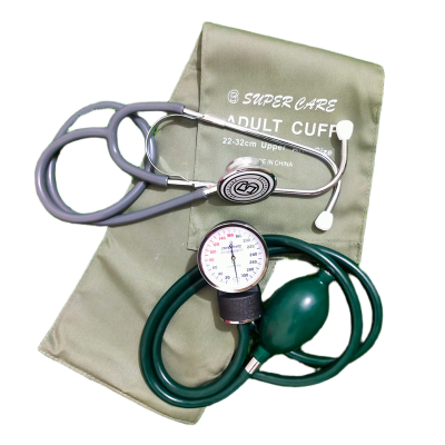 Picture of Super Care Aneroid Sphygmomanometer with Double Head Stethoscope