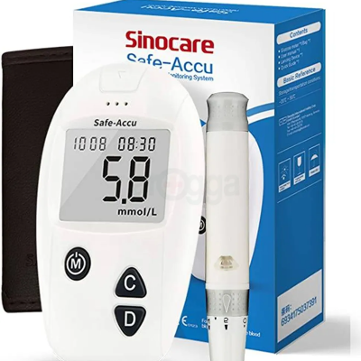 Picture of Sinocare Safe – Accu Blood Glucose Monitoring System with10 strip free