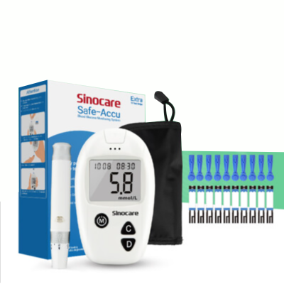 Picture of Sinocare Safe – Accu Blood Glucose Monitoring System with10 strip free