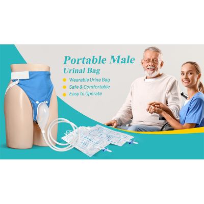 Picture of Urine Collector 100% Silicone Man & Woman  Urinal with Urine Catheter Bags