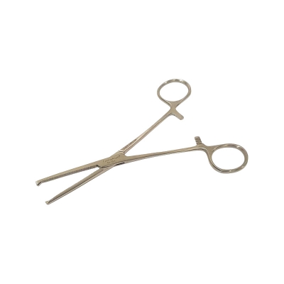 Picture of Clamp Artery Forceps, 1x2 Rat Tooth Tip, Straight, Serrated Jaw, 6"