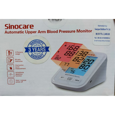Picture of SINOCARE Blood Pressure Monitor With colour display (BA-823)