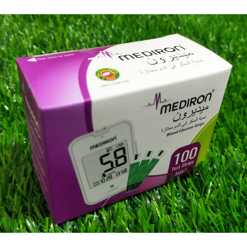 Picture of MEDIRON Blood Glucose Test Strips 50+50=100 PCS