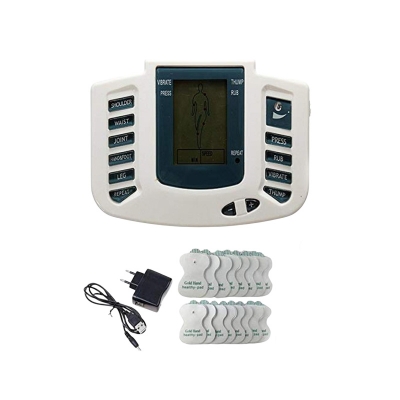 Picture of 4 টি প্যাড বডি পেইন রিলিফ থেরাপি স্ট্রোক মেশিন সহ ফিজিওথেরাপি ম্যাসেজ মেশিন
