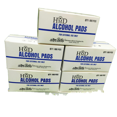 Picture of HMD 70% Isopropyl Alcohol Pad 500 Pcs 5 box| Disinfecting Wipes | Virus Cleaning Antiseptic