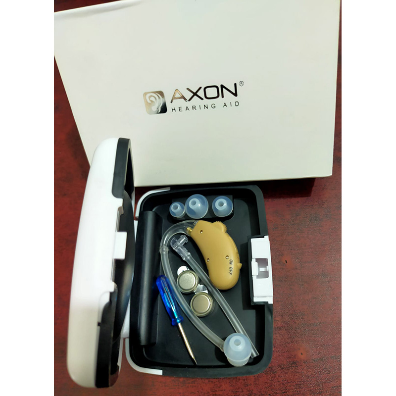 Picture of BEST QUALITY Old Age sound Enhancement Amplifier Profound Hearing loss Audio Service Audio Service Vota HP T Hearing Aid machine for ear behind the ear Hearing Aid.