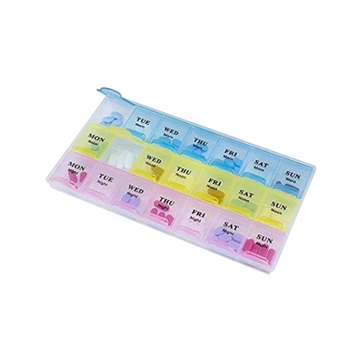 Picture of 28 দিন বা 4 সপ্তাহের জন্য হোমসোল মেডিসিন অর্গানাইজার রিমাইন্ডার স্টোরেজ বক্স, 1 প্যাক