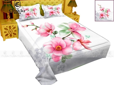 Picture of Digital Home tex Luxury Panel Fashionable Bed Sheet for Home Decoration from Clothika