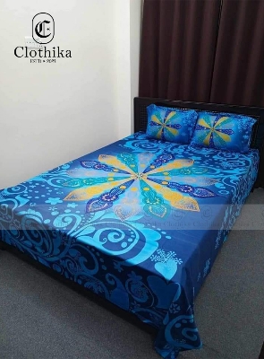 Picture of Digital Home tex Luxury Panel Fashionable Bed Sheet for Home Decoration from Clothika
