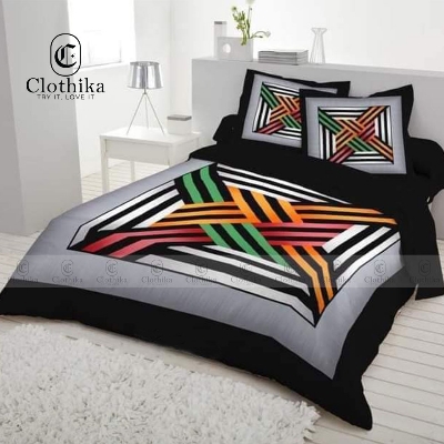 Picture of Digital Home tex Luxury Panel Fashionable Bed Sheet for Home Decoration from Clothika