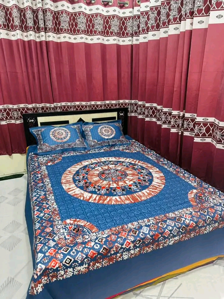 Picture of Digital Home tex Luxury Panel Fashionable Bed Sheet for Home Decoration from Clothika