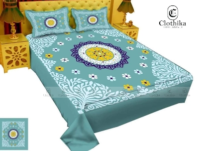 Picture of Digital Home tex Luxury Panel Fashionable Bed Sheet for Home Decoration from Clothika