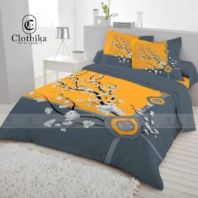 Picture of Digital Home tex Luxury Panel Fashionable Bed Sheet for Home Decoration from Clothika
