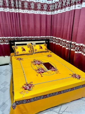 Picture of Digital Home tex Luxury Panel Fashionable Bed Sheet for Home Decoration from Clothika