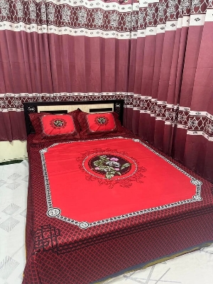 Picture of Digital Home tex Luxury Panel Fashionable Bed Sheet for Home Decoration from Clothika