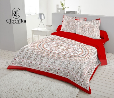 Picture of Digital Home tex Luxury Panel Fashionable Bed Sheet for Home Decoration from Clothika