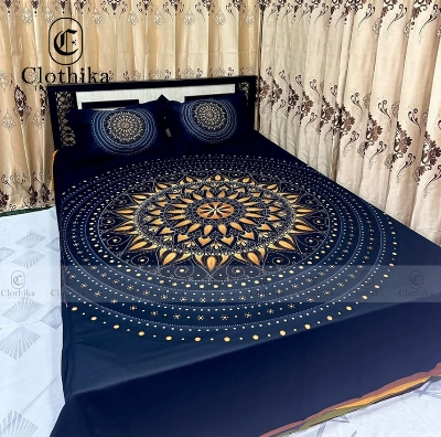 Picture of Digital Home tex Luxury Panel Fashionable Bed Sheet for Home Decoration from Clothika