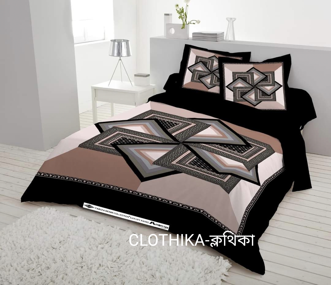 Picture of Digital Home tex Luxury Panel Fashionable Bed Sheet for Home Decoration from Clothika