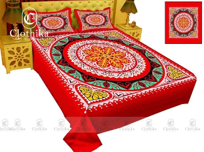 Picture of Digital Home tex Luxury Panel Fashionable Bed Sheet for Home Decoration from Clothika