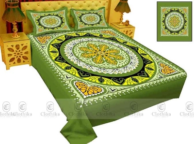 Picture of Digital Home tex Luxury Panel Fashionable Bed Sheet for Home Decoration from Clothika