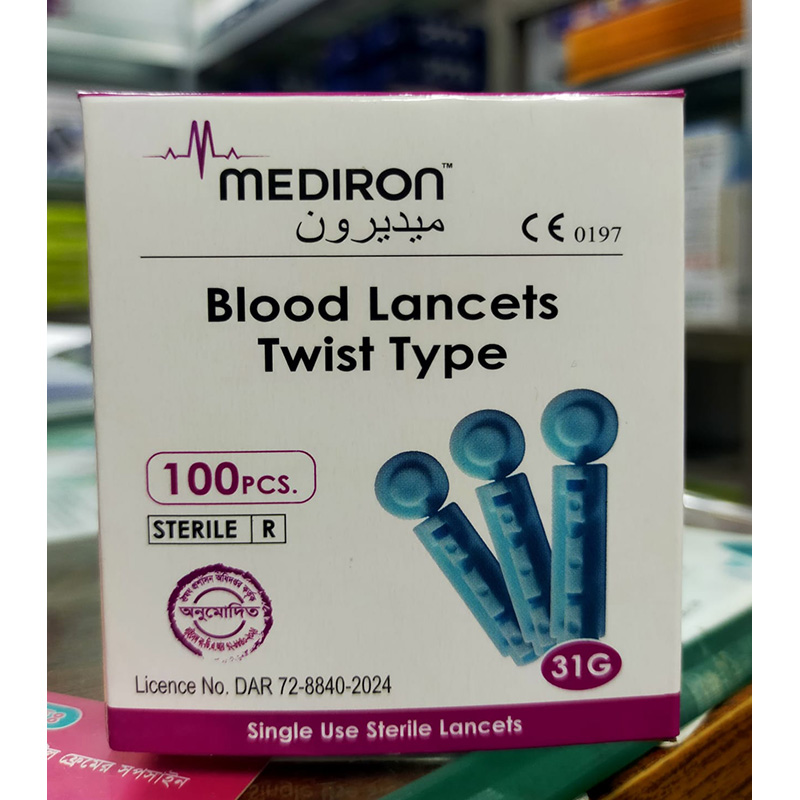 Picture of Mediron Blood Lancet 100 pcs 1box