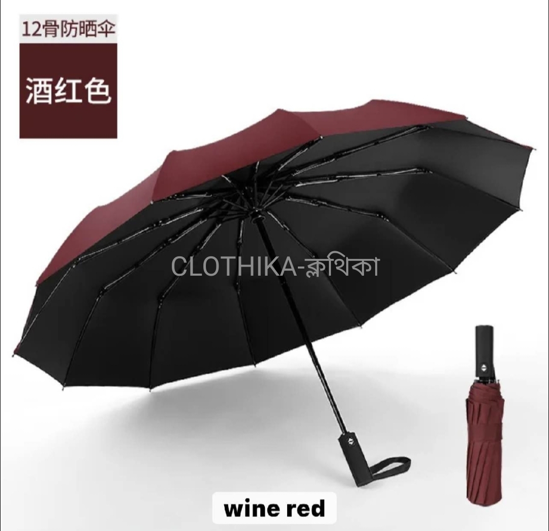 Picture of 12 RIBS HEAVY STRONG AUTO OPEN & CLOSE UMBRELLA FOR MEN/WOMEN TRENDY,FASHIONABLE,