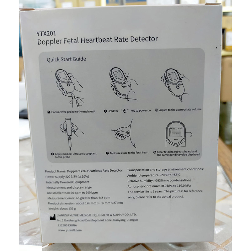 Picture of fetal doppler fetal ultrasound baby heartbeat