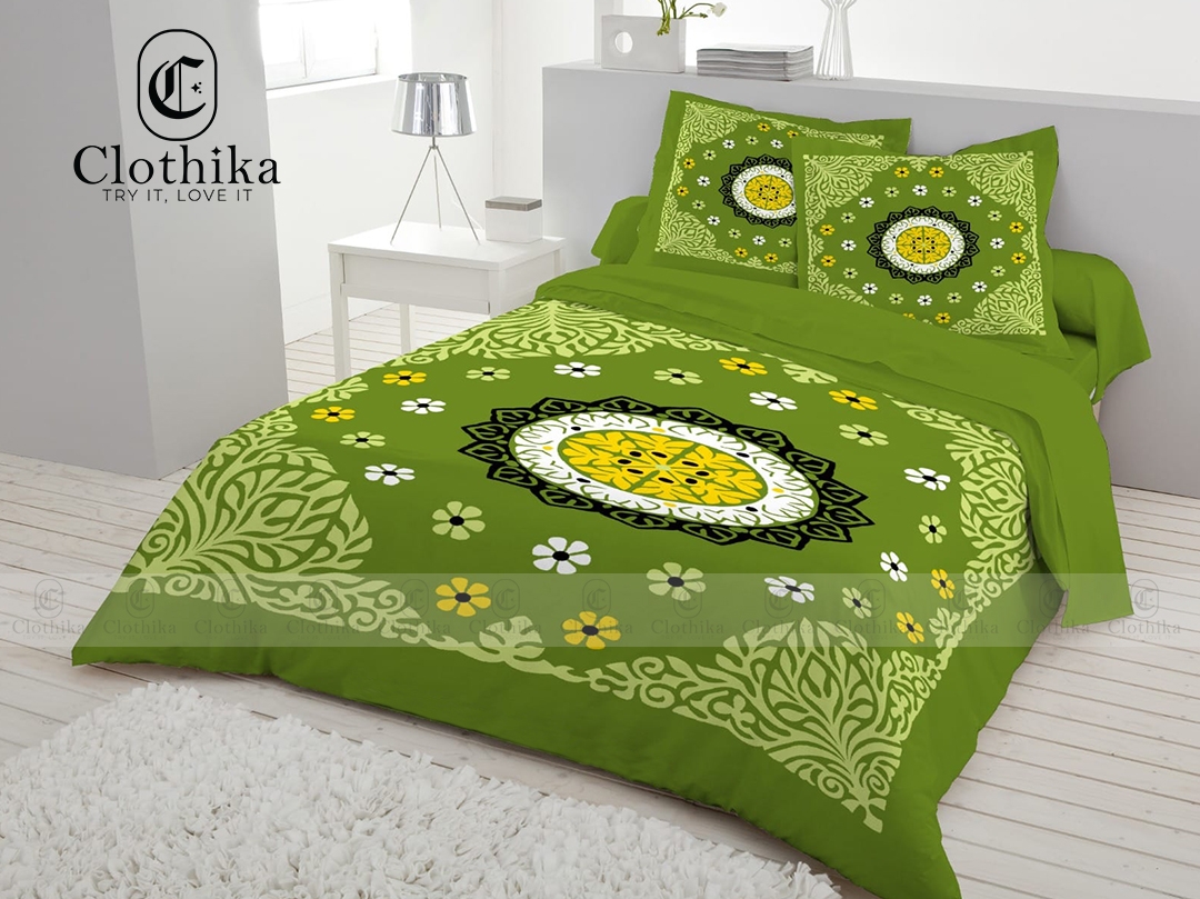 Picture of New Design Luxury Panel Bedsheet king size (8feet/7.5feet) with 2 pillows cover for home decorations