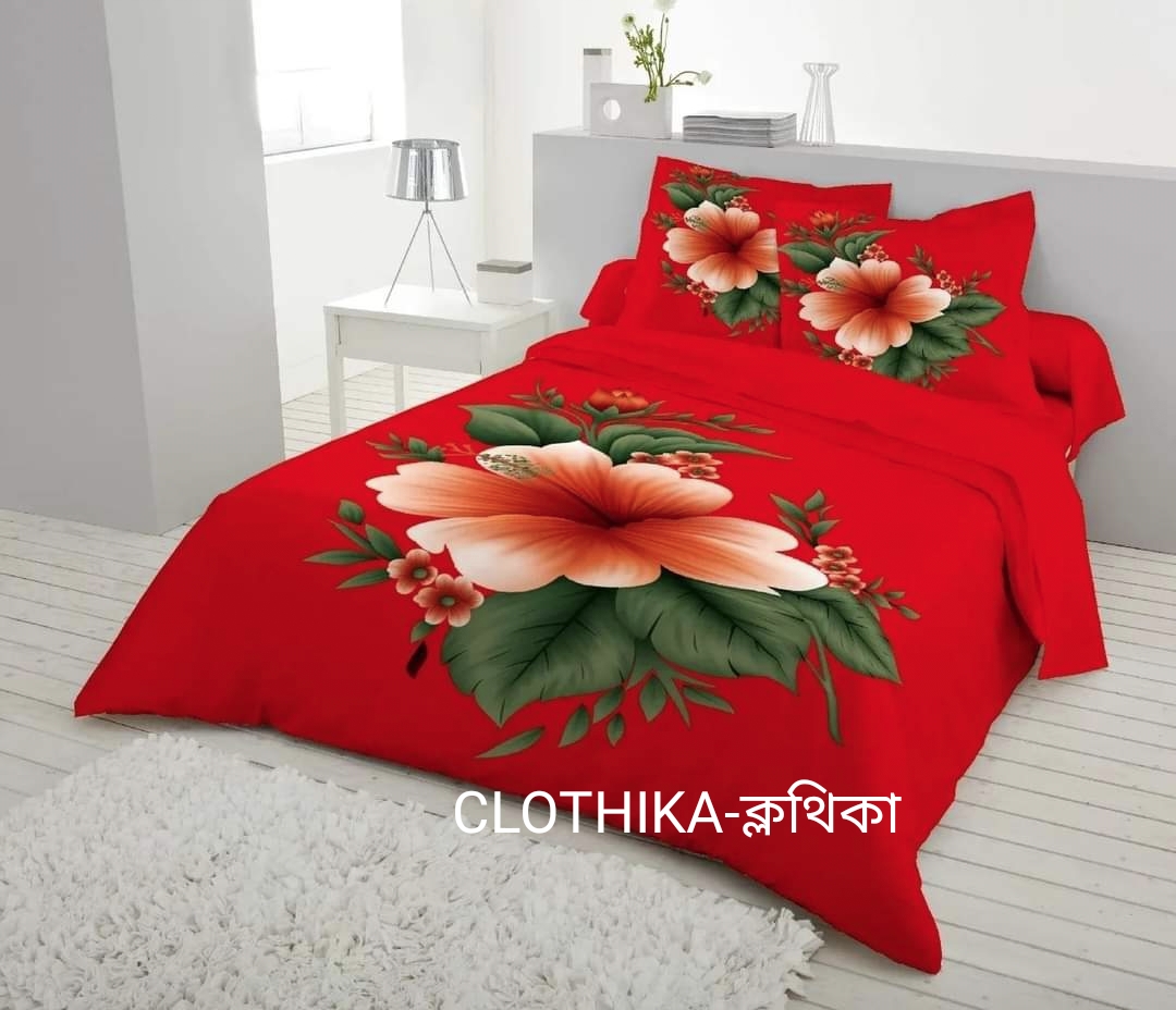 Picture of New Design Luxury Panel Bedsheet king size(8feet×7.5feet) with 2 pillows cover for home decorations