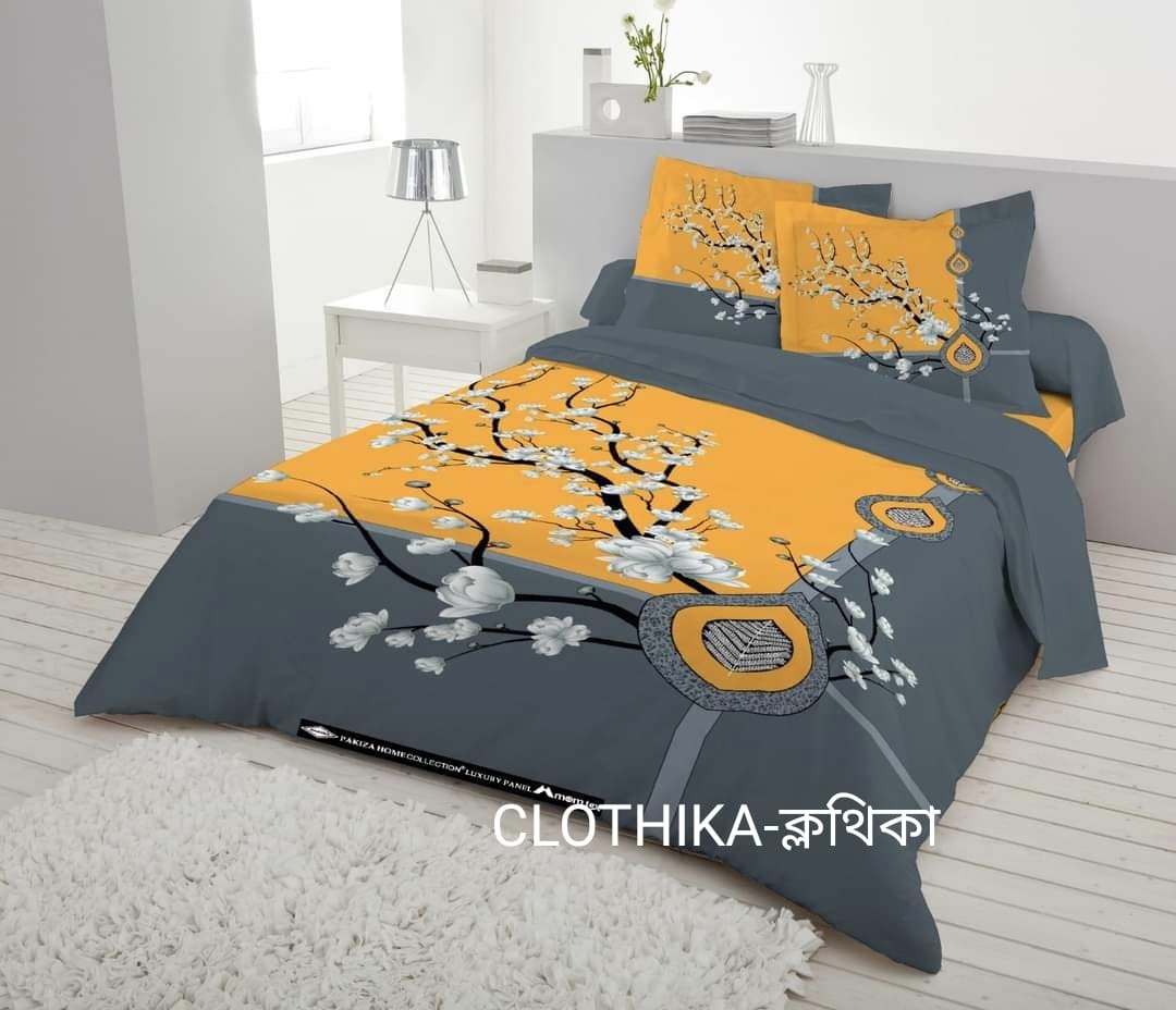 Picture of New Design Luxury Panel bedsheet king size(8feet×7.5feet) with 2 pillows cover for home decorations