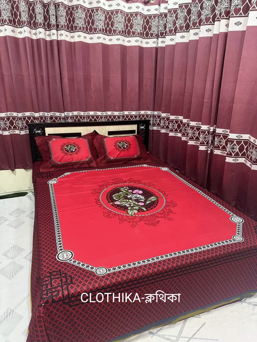 Picture of New Design Luxury Panel Bedsheet king size(8feet×7.5feet) with 2 pillows cover for home decorations