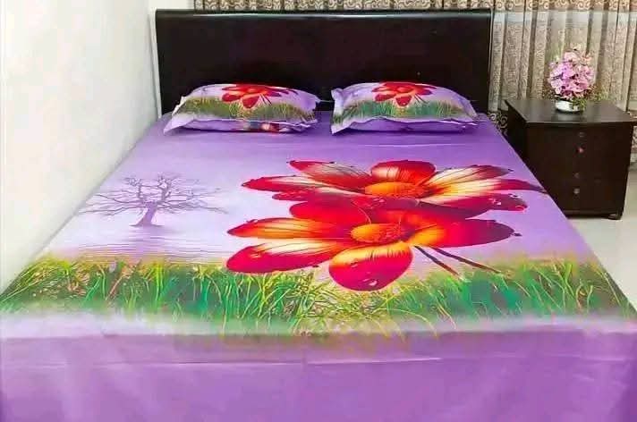 Picture of Pakiza Home Tex Luxury Panel Bedsheet king size(8feet×7.5feet) with 2 pillows cover for home decorations