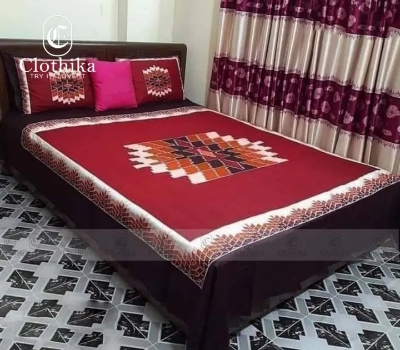 Picture of Premium Quality Panel Bedsheet king size(8feet×7.5feet) with 2 pillows cover for home decorations