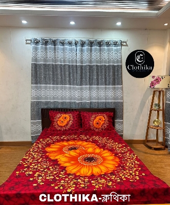 Picture of Pakiza Home Tex Luxury Panel  Bedsheet King size(8feet×7.5feet) with 2 pillows cover for home decorations