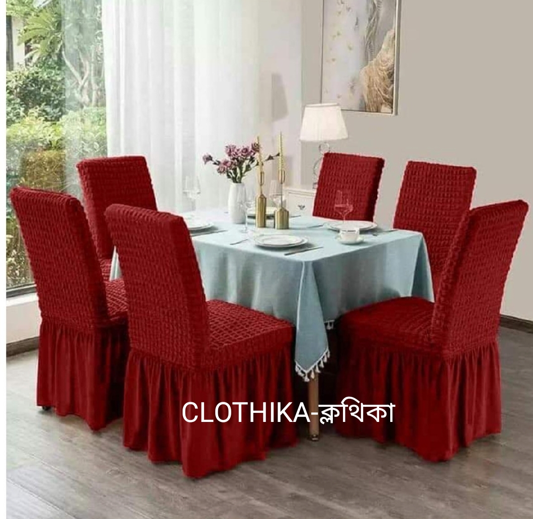 Picture of 6 Seats Turkish Spandex Fabrics Chair cover for home decorations