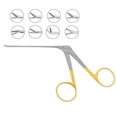 Picture of MUSA ALLIGATOR FORCEPS 6" SERRATED GOLD RINGS ENT Pakistan STAINLESS