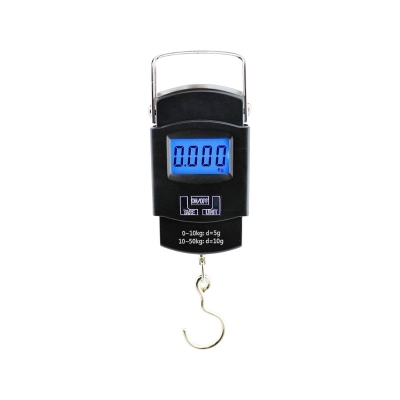 Picture of Bolt Electronic Portable Fishing Hook Type Digital LED Screen Luggage Weighing Scale, 50 kg/110 Lb (Black)