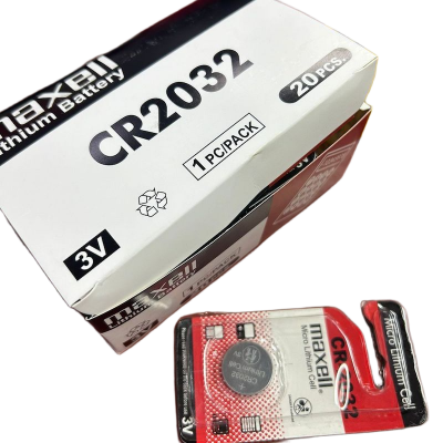 Picture of Maxell CR2032 Lithium 3v Battery Made in Japan . Multi purpose use-1box -20pcs.