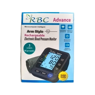 Picture of RBC Advance Rechargeable Colour Monitor Digital Blood Pressure Monitor 3 years Local Seller replacement warranty