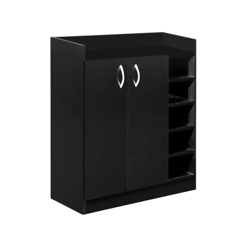 Picture of Furniture Express Best Quality Furniture Shoe Rack with Cover Shoe Shelf Laminated Board (Finish Color - Albino and White) - Minimalistic Sophistication M