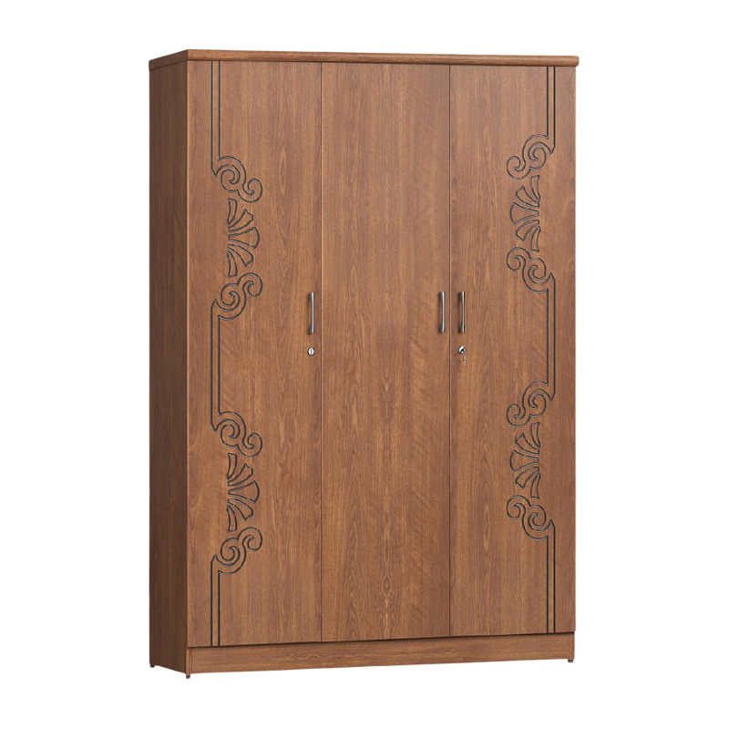 Picture of Furniture Express Antique Secure 3-Door Almirah, Partex MDF Laminated Board Wardrobe 72/48