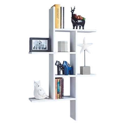 Picture of Furniture Express Modern Book Shelf | Book Organizer | Showpiece Shelf | Showpiece Organizer | Unique Design & Premium Quality | For Home & Office